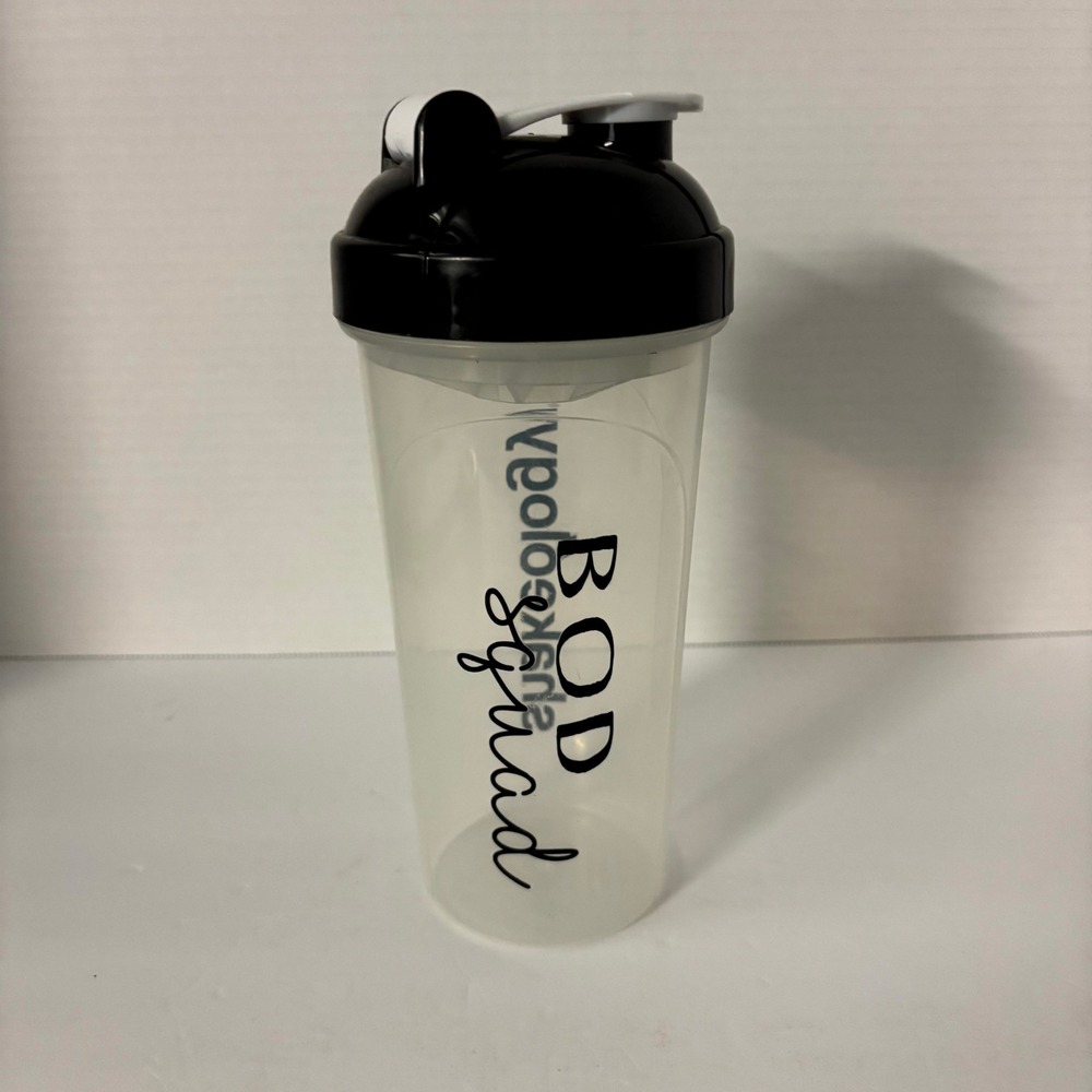 Shakeology BOD Squad Shaker Bottle 20oz Protein Mixer Cup BPA Free Black Lid